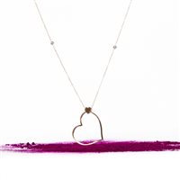 Collier Unoaerre Femme Batticuore in Or jaune Diamante 514320 - 514320